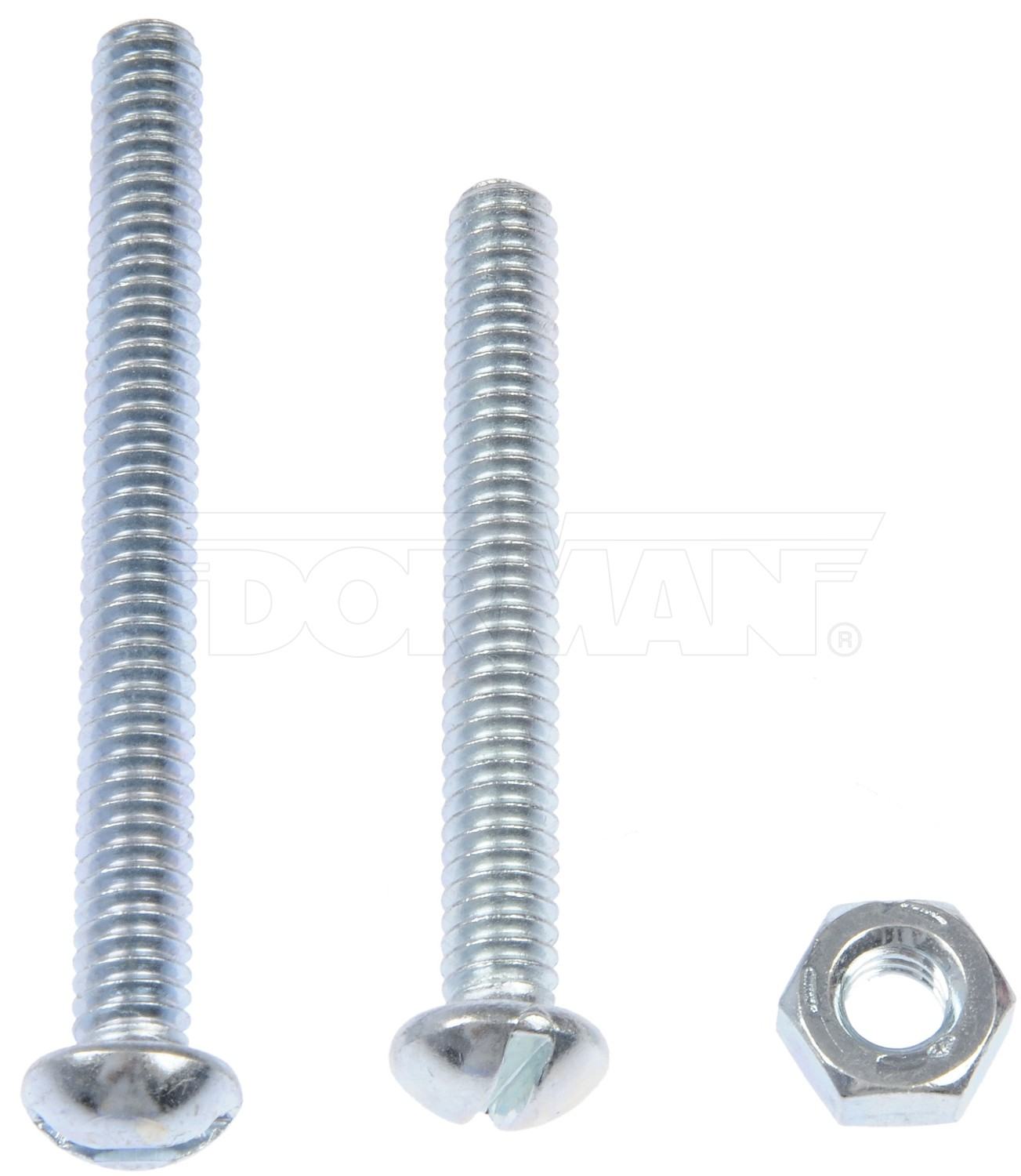 Dorman 1/4"-20 X 2", 2 1/2" MACHINE SCREWS W/ NUTS 784-612D