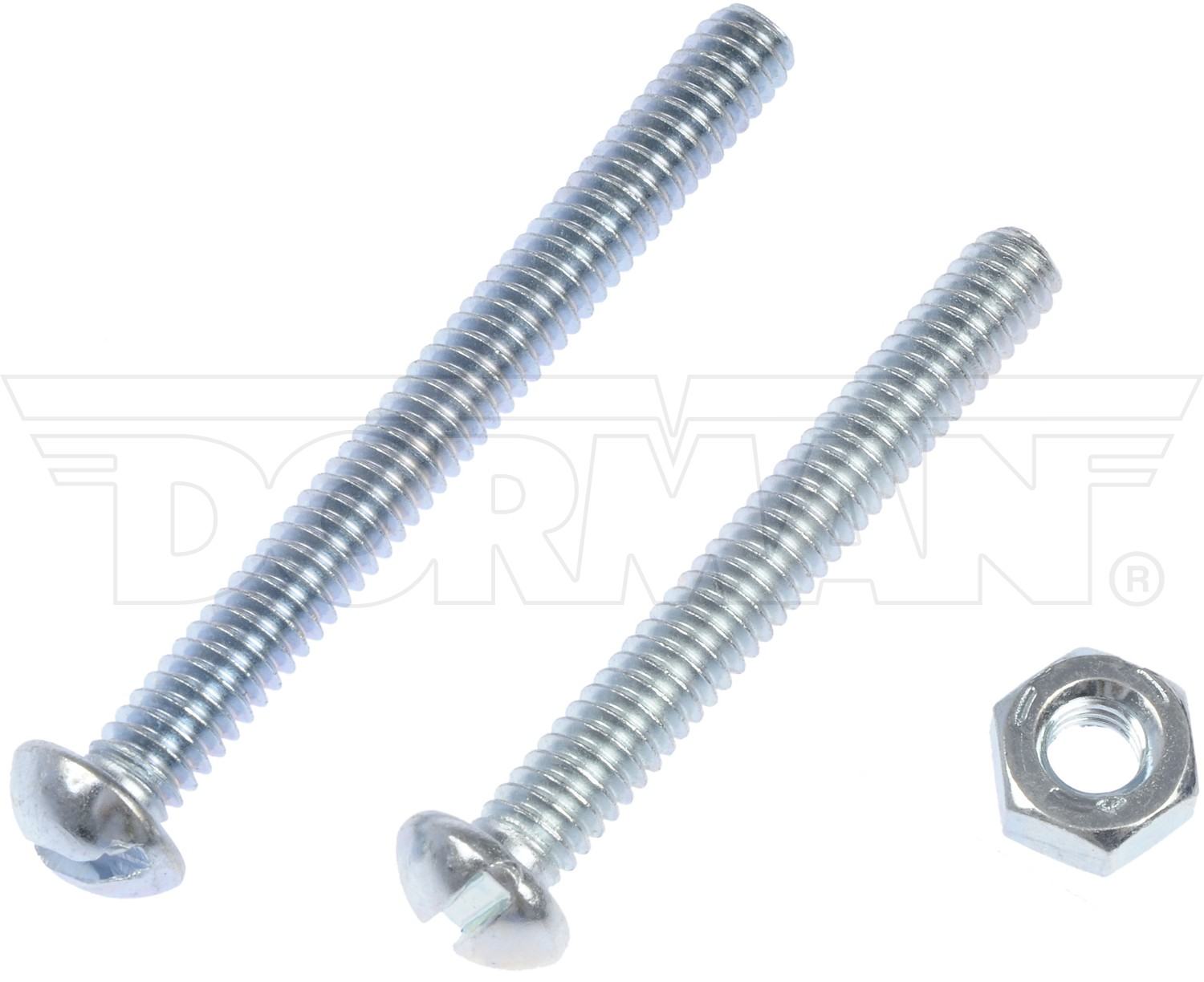 Dorman 1/4"-20 X 2", 2 1/2" MACHINE SCREWS W/ NUTS 784-612D