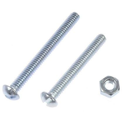Dorman Autograde Machine Screw Slotted Round Head With Nuts 1/4-20 X 2 In For Automotive Repair 784-612