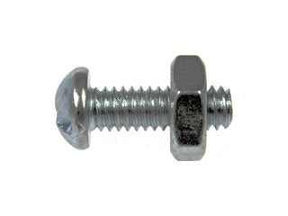 Dorman - Autograde Machine Screw Round Head Slotted 6-32 x 1/2 in. with Hex Nut 784-700