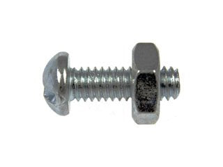 Dorman - Autograde Machine Screw Round Head Slotted 6-32 x 1/2 in. with Hex Nut 784-700