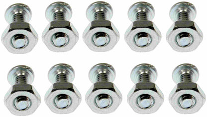 Dorman Autograde Machine Screw With Nuts No 8-32 x 1/2 In for Automotive Fastening 784-702
