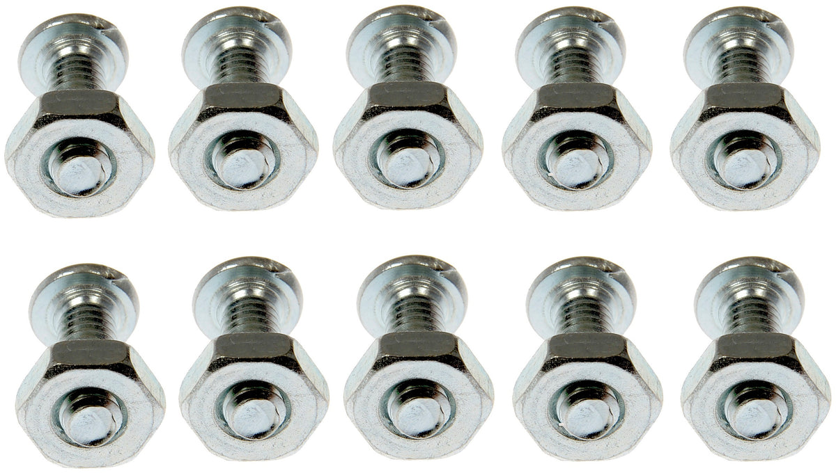 Dorman Autograde Machine Screw With Nuts No 8-32 x 1/2 In for Automotive Fastening 784-702
