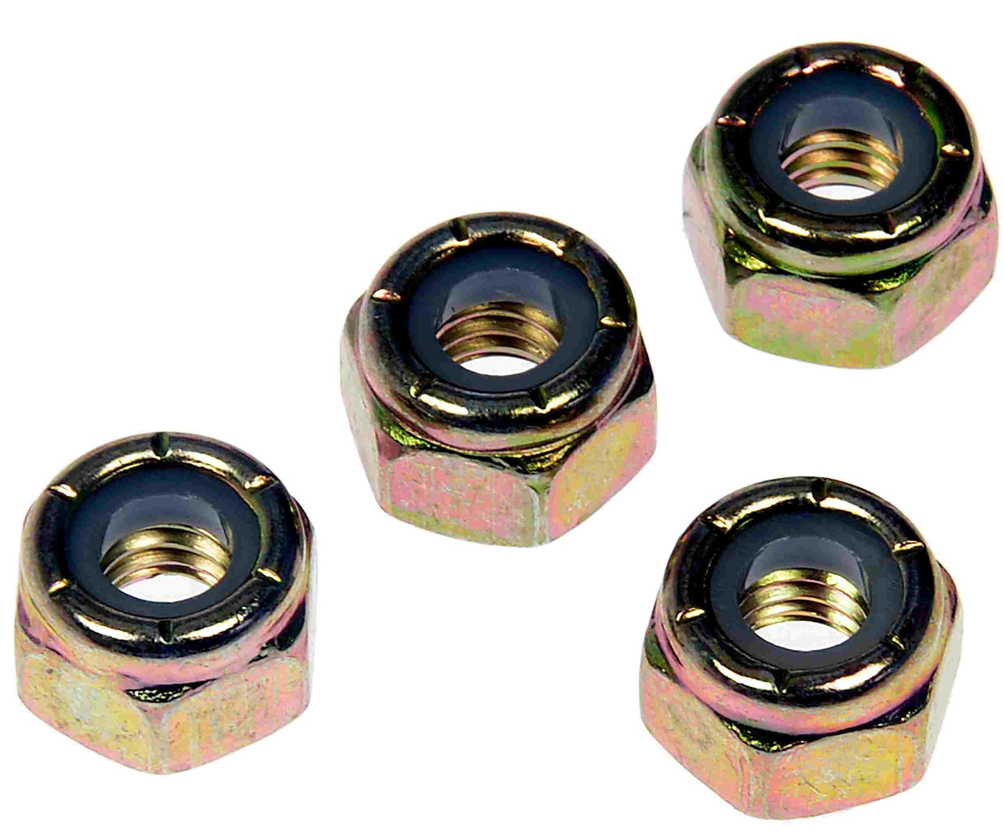 Dorman Nut with Nylon Ring Grade 2 Thread Size 1/4-20 Height 5/16 in 784-750D