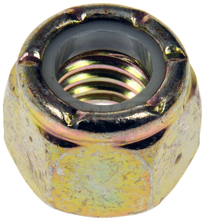 Dorman Autograde Hex Lock Nuts with Nylon Ring Grade 2 Thread Size 3/8-16 for Automotive Repair 784-758