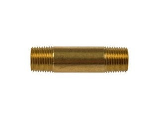 Dorman Autograde Brass Pipe Fitting Nipple 1-1/2 In x 1/8 In MNPT for Brake Line Repair 785-075