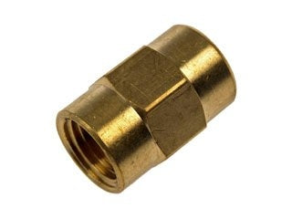 Dorman Autograde Brass Pipe Fitting Coupling 1/4 In FNPT for Brake Line Repair 785-082