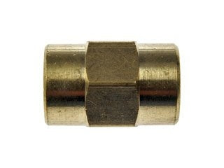 Dorman Autograde Brass Pipe Fitting Coupling 1/4 In FNPT for Brake Line Repair 785-082