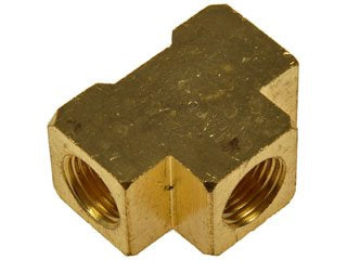 Dorman Autograde Brass Tee Fitting Female 1/8 In FNPT for Brake Line Repair 788-027