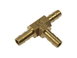 Dorman Autograde Brass Fuel Hose Tee Connector 1/4 In for Automotive Repair 788-029