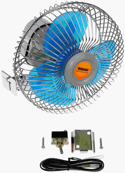 Dorman HELP 12-Volt Oscillating Cabin Fan with Dash Mount Switch for Car Truck RV 7-942