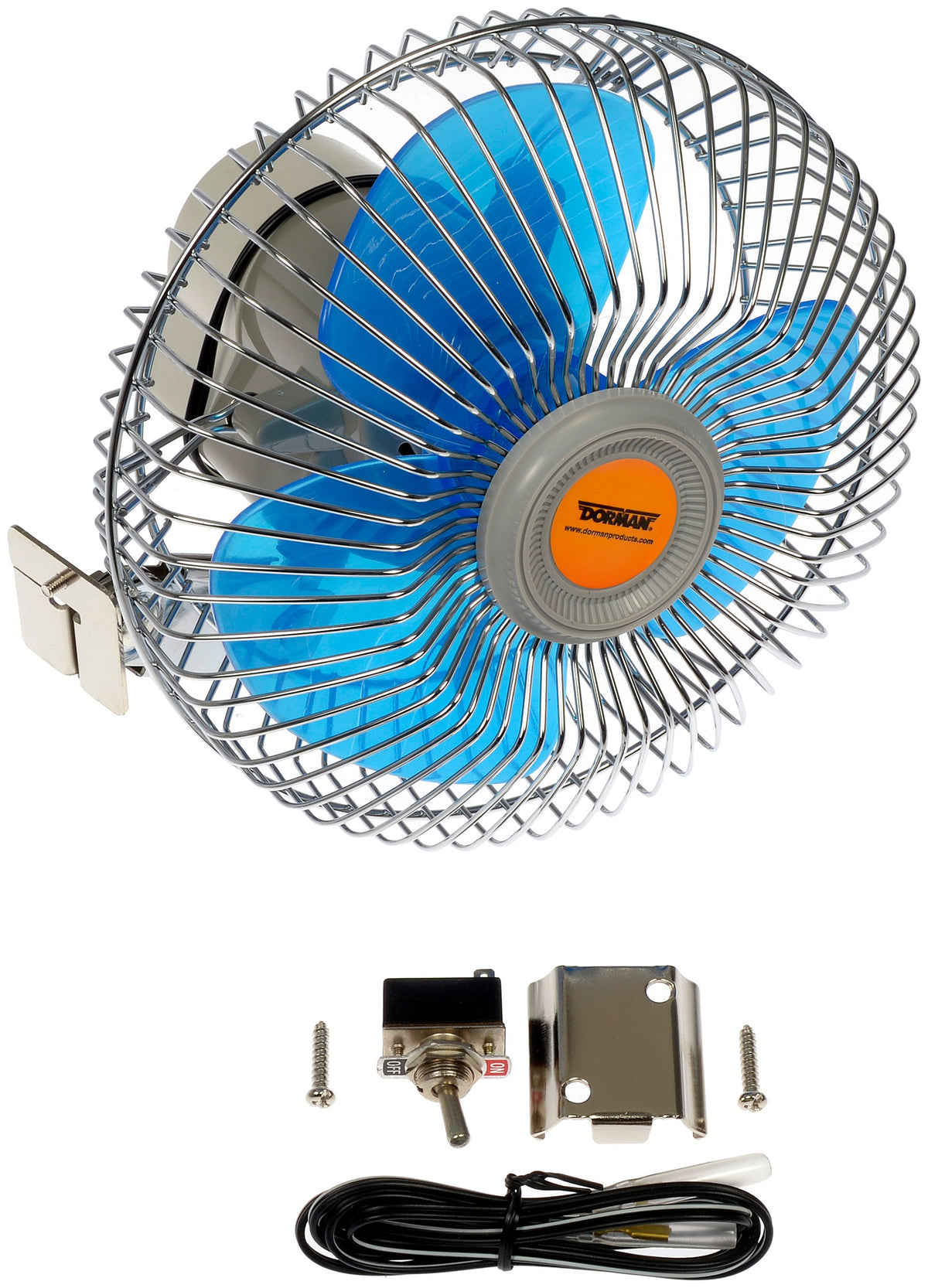 Dorman HELP 12-Volt Oscillating Cabin Fan with Dash Mount Switch for Car Truck RV 7-942