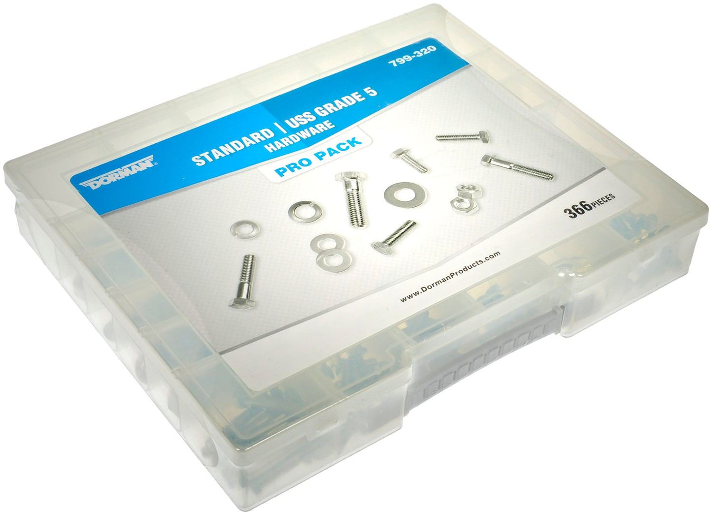 Dorman Autograde USS Grade 5 Standard Hardware Assortment with Reusable Case for Automotive Repair 799-320