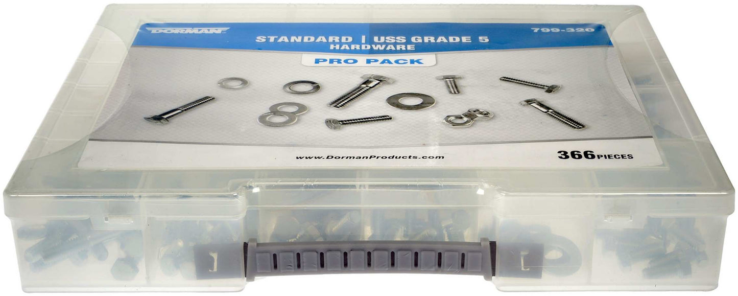 Dorman Autograde USS Grade 5 Standard Hardware Assortment with Reusable Case for Automotive Repair 799-320