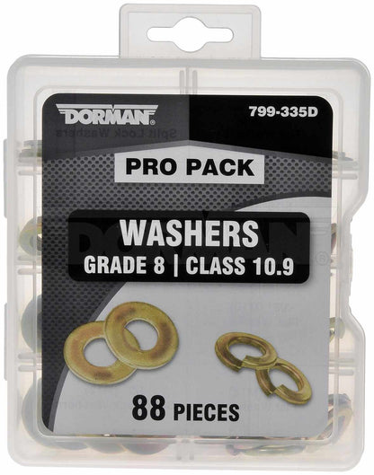Dorman Washer Value Pack Grade 8 Class 10.9 88 Pieces 799-335D