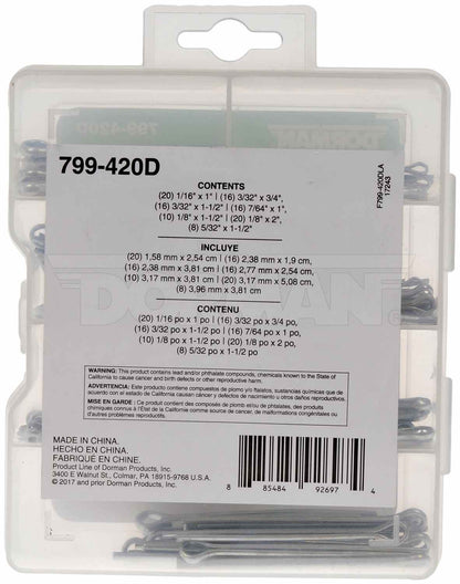Dorman Cotter Pin Value Pack 106 Pieces 799-420D