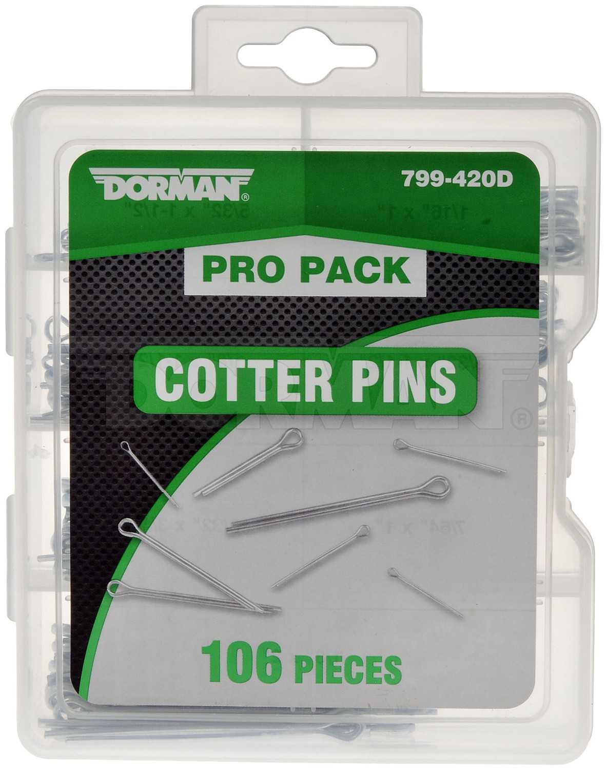 Dorman Cotter Pin Value Pack 106 Pieces 799-420D