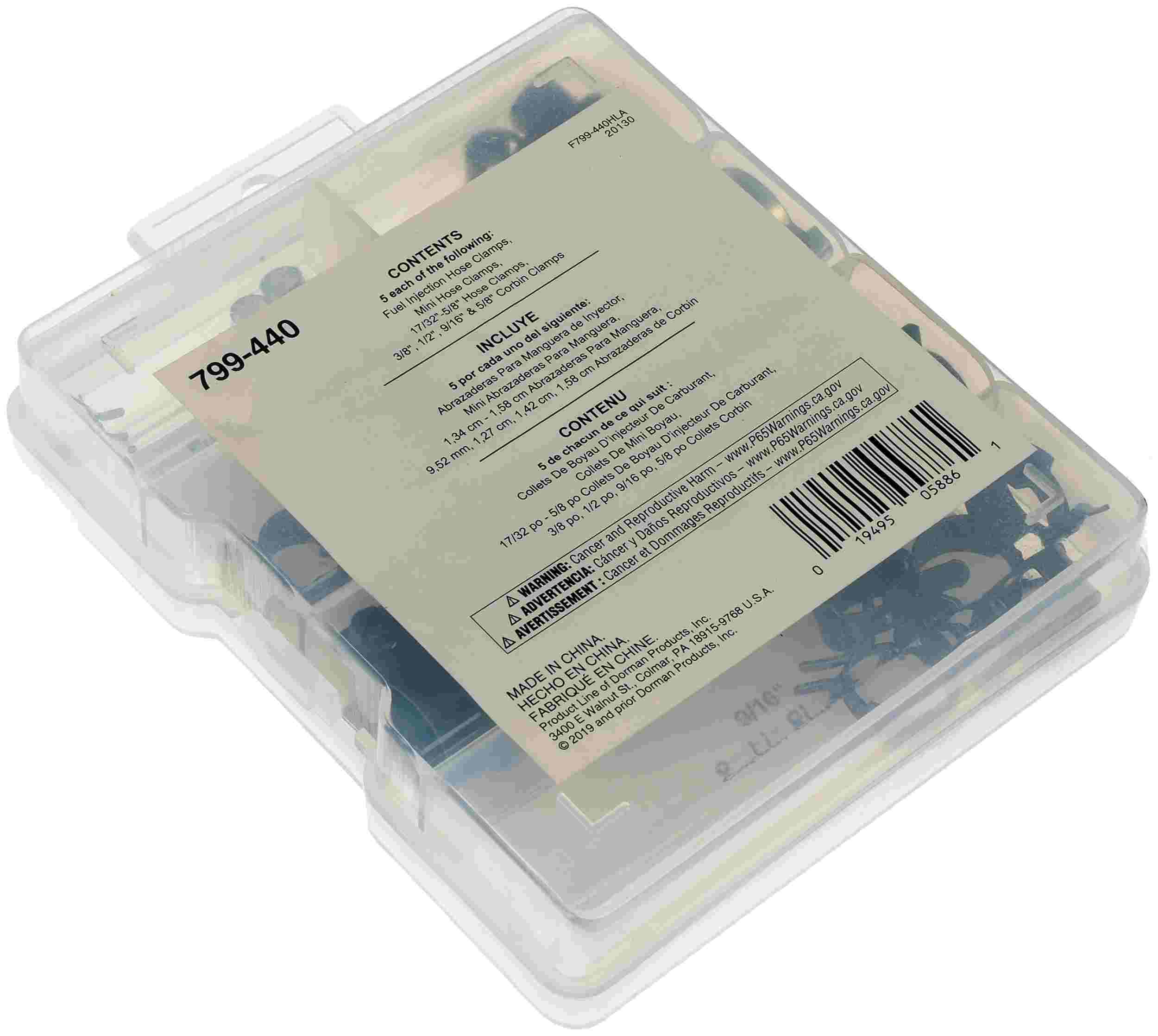 Dorman Clamps Value Pack 7 Sku's 35 Pieces