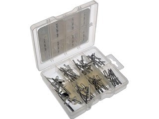 Dorman Autograde Aluminum Rivet Value Pack with 72 Pieces and Reusable Case 799-445