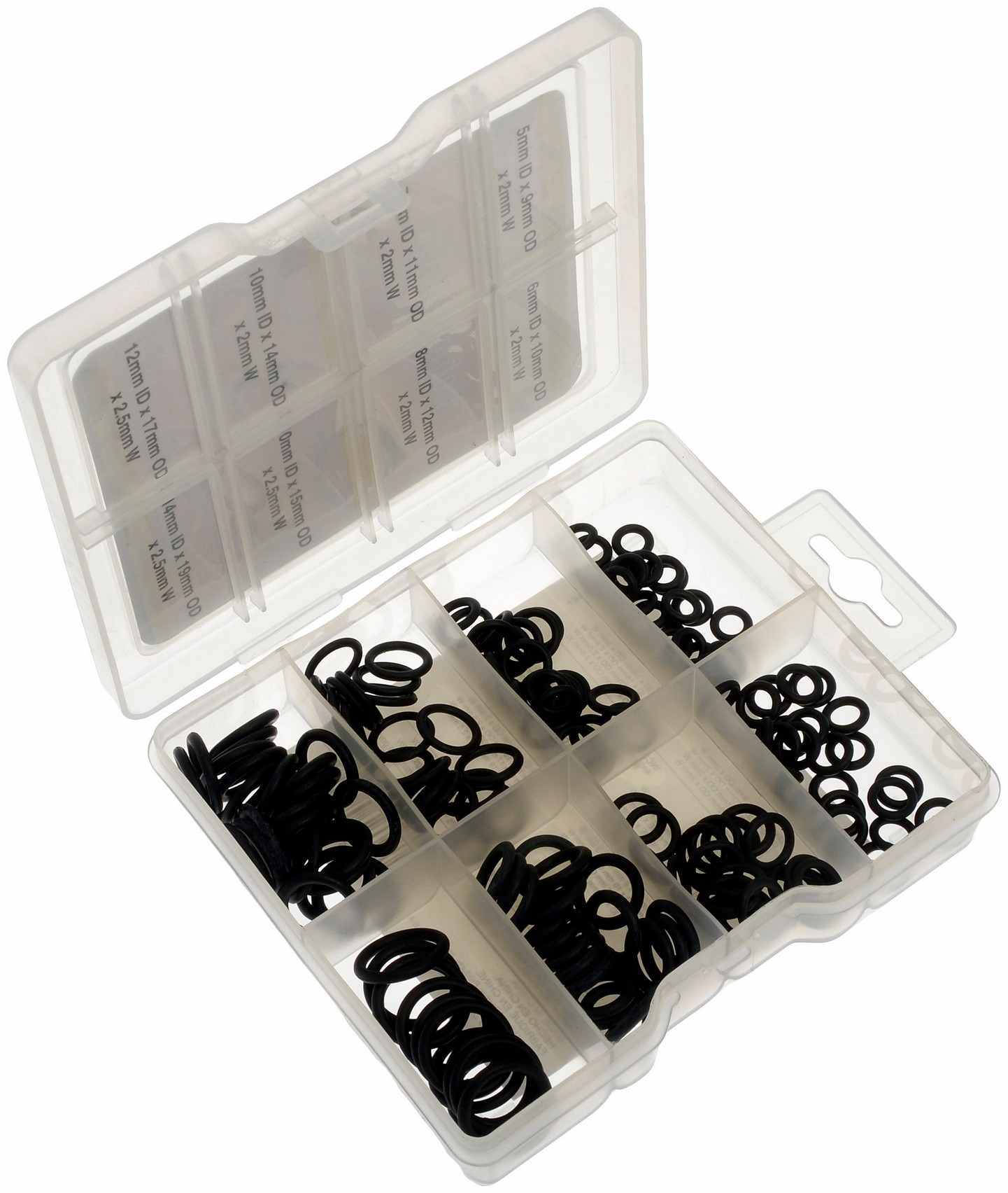 Dorman Autograde Metric O-Ring Assortment 172 Pieces with 8 Sizes for Common Automotive Repairs 799-450