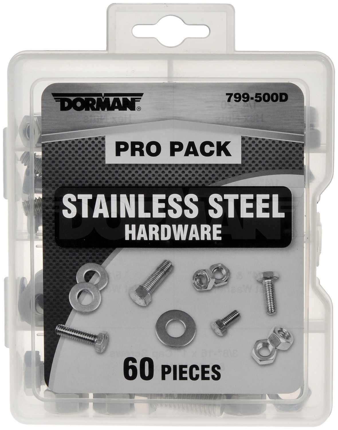 Dorman Stainless Steel Hardware Assortment 60 Pieces 799-500D