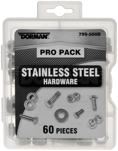 Dorman Stainless Steel Hardware Assortment 60 Pieces 799-500D