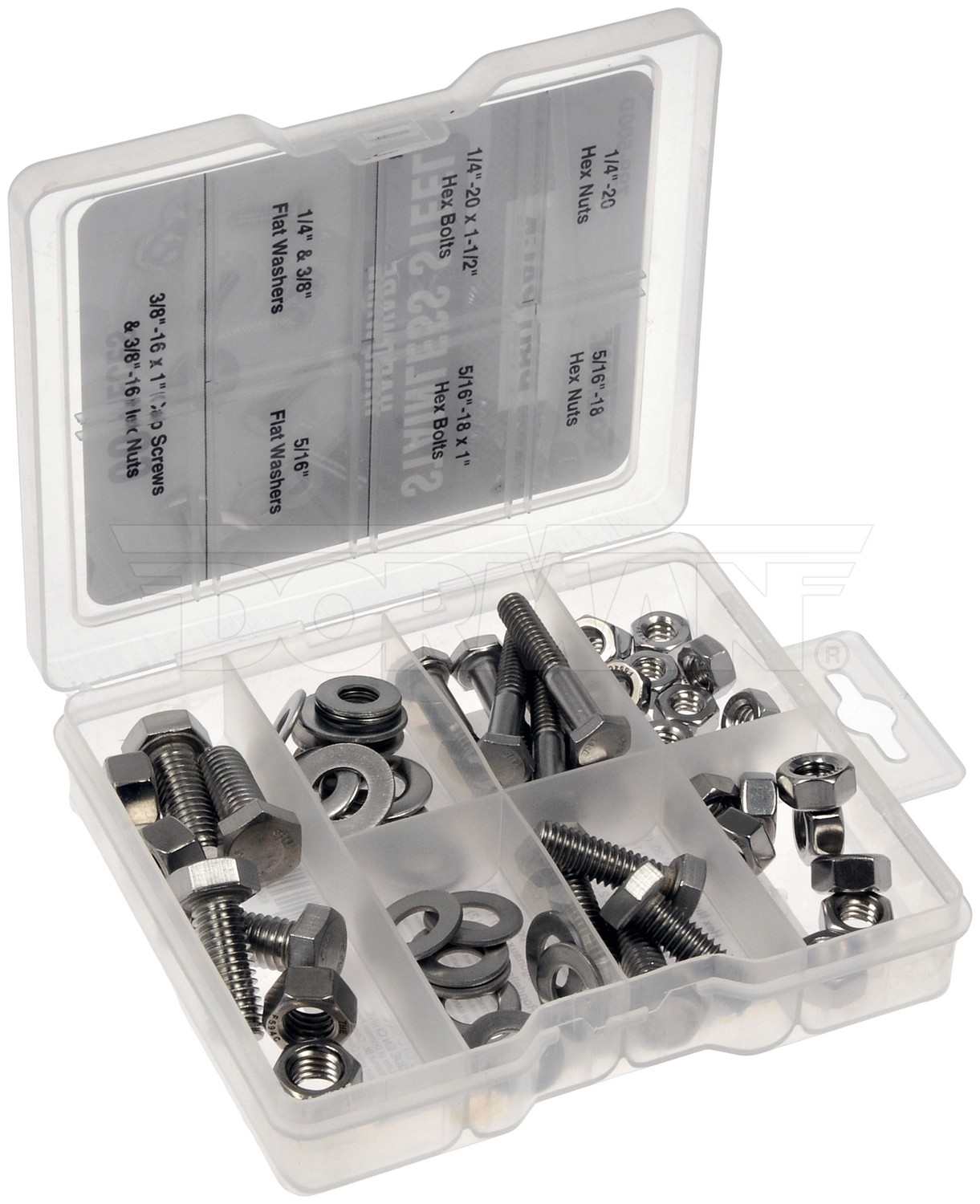 Dorman Stainless Steel Hardware Assortment 60 Pieces 799-500D