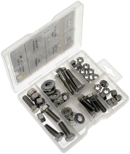 Dorman Autograde Stainless Steel Hardware Assortment 60 Piece Kit with Reusable Case 799-500