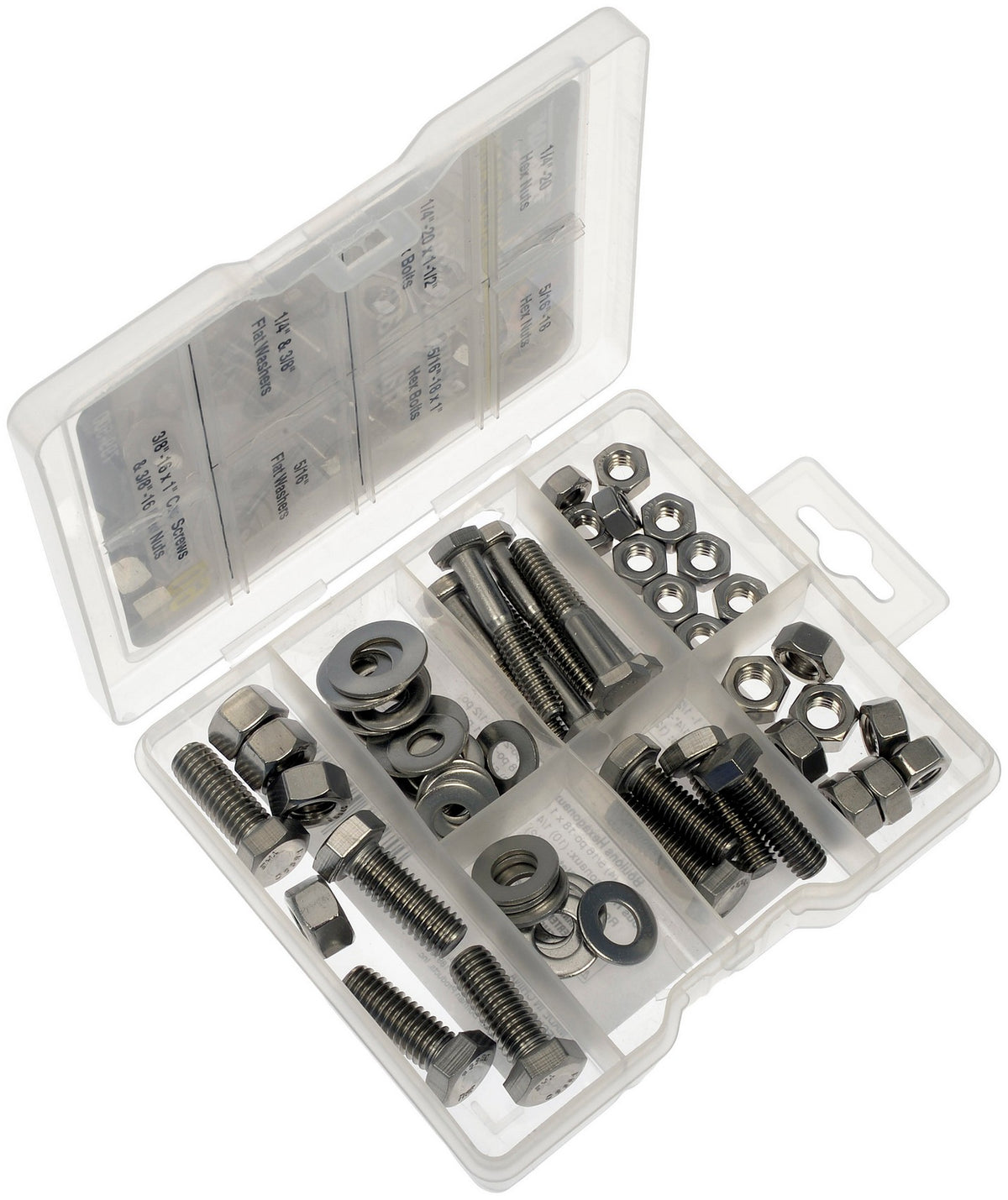 Dorman Autograde Stainless Steel Hardware Assortment 60 Piece Kit with Reusable Case 799-500