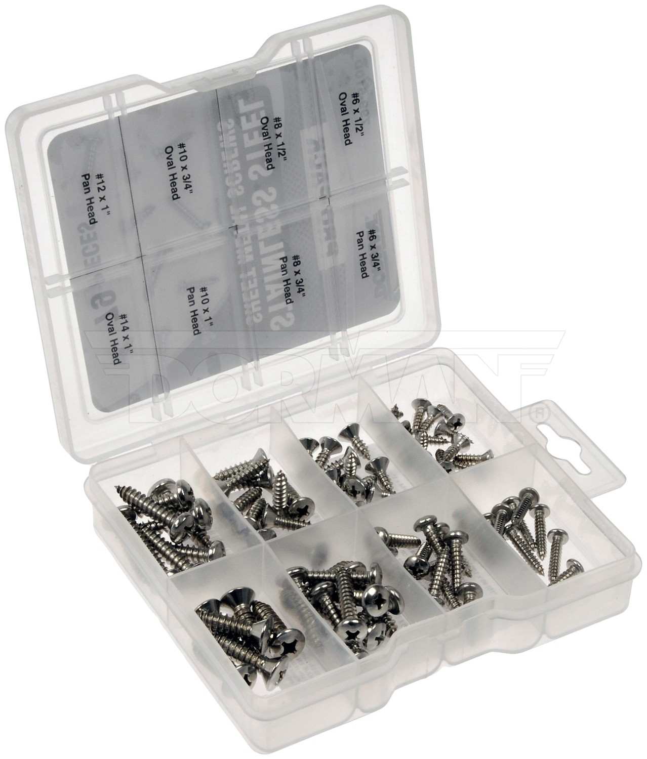 Dorman Pro Pack Sheet Metal Screws Stainless Steel - 79 Pieces