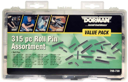 Dorman - Autograde Roll Pin Assortment Value Pack 30 Sku's 315 Pieces