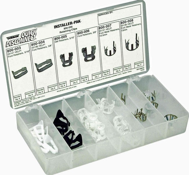 Dorman - OE Solutions Retaining Clip Assortment with Quick Connector Tech Tray 800-096