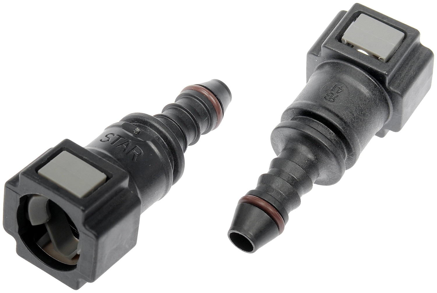 Dorman Quick Connector 5/16 In. Steel To 6mm Nylon 180 With O Ring