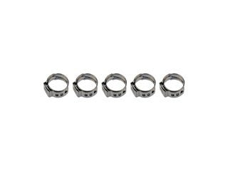 Dorman Fuel Line Clamps, Compression, 0.500 in. Diameter, Steel, Set of 5