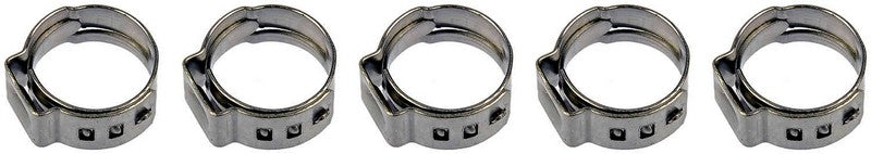 Dorman Fuel Line Clamps, Compression, 0.500 in. Diameter, Steel, Set of 5