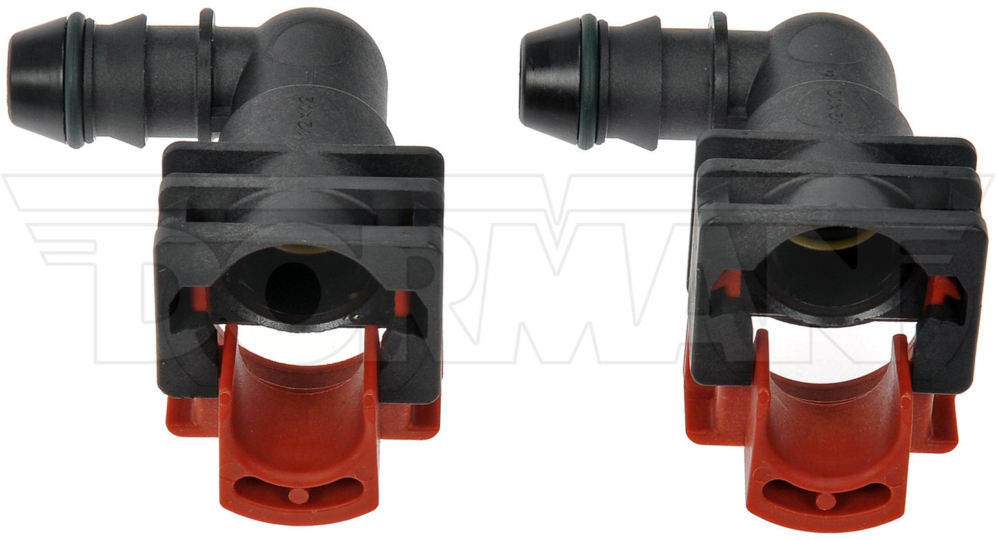 Dorman - OE Solutions Fuel Line Connector 1/2 In. Nylon Fuel Vapor Connector with Elbow 90 To 1/2 In. Barbed 800-393