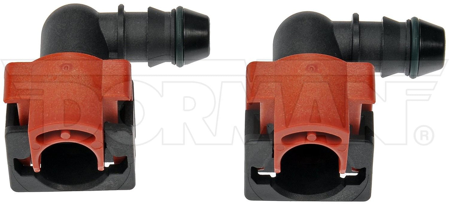 Dorman - OE Solutions Fuel Line Connector 1/2 In. Nylon Fuel Vapor Connector with Elbow 90 To 1/2 In. Barbed 800-393