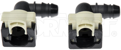 Dorman OE Solutions Fuel Line Connector 12 mm Nylon Fuel Vapor Connector with Elbow 90 to 12 mm Barbed 800-436