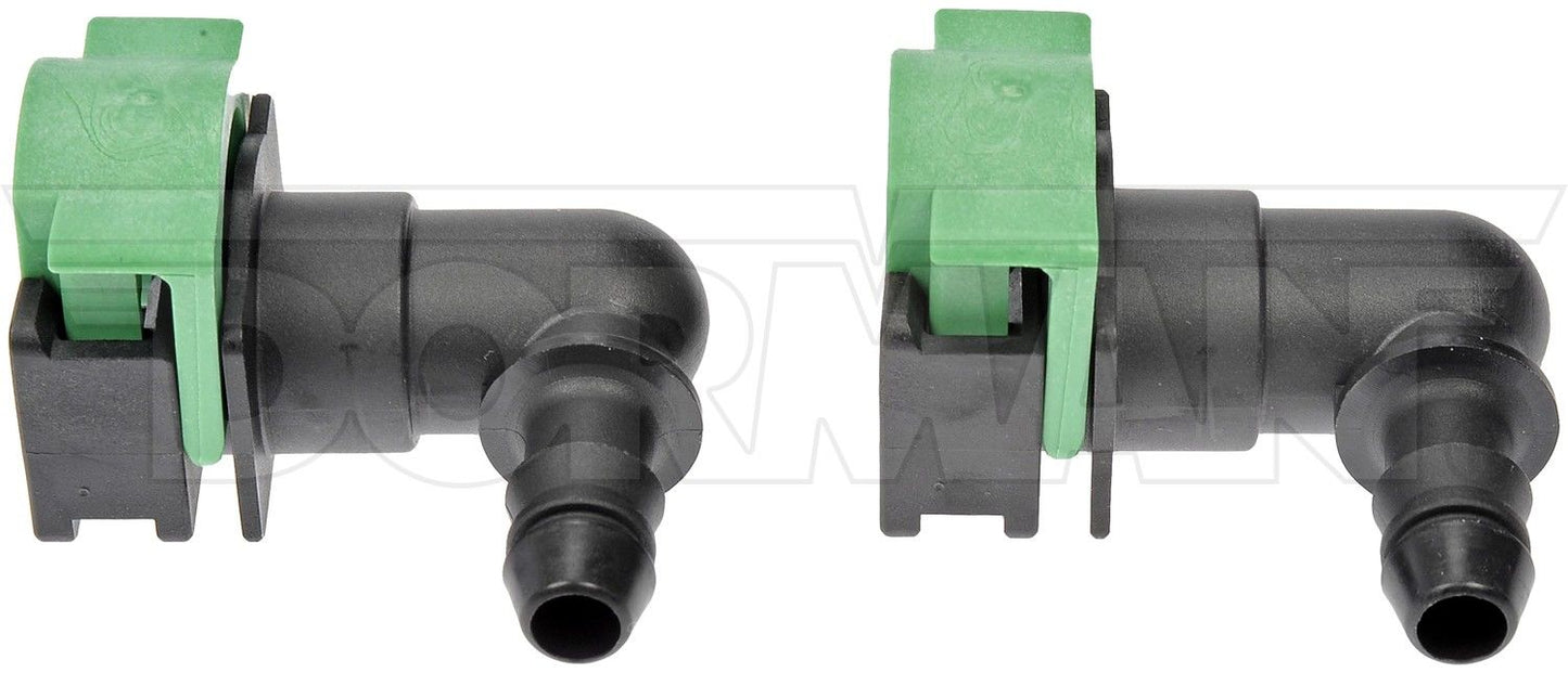 Dorman - OE Solutions Fuel Line Connector 1/2 In. Nylon Fuel Vapor Connector with Elbow 90 To 3/8 In. Barbed 800-438