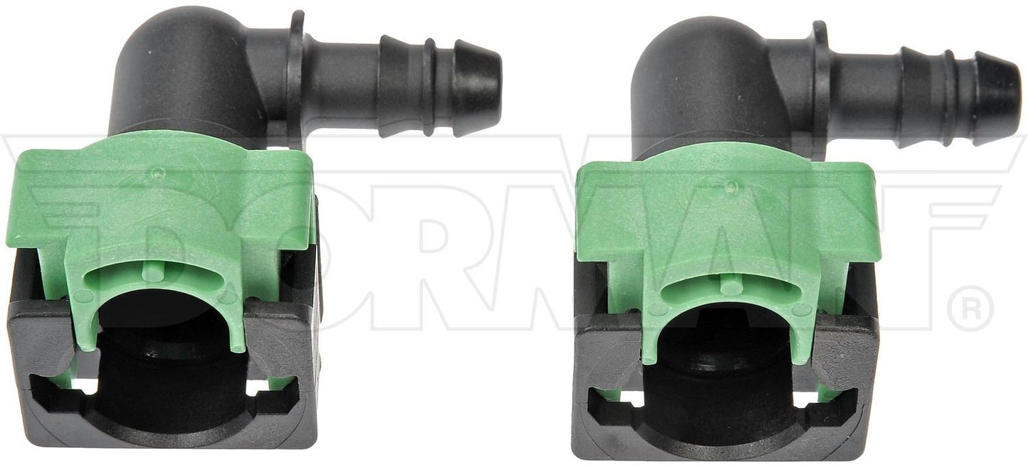 Dorman - OE Solutions Fuel Line Connector 1/2 In. Nylon Fuel Vapor Connector with Elbow 90 To 3/8 In. Barbed 800-438