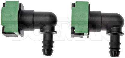 Dorman - OE Solutions Fuel Line Connector 1/2 In. Nylon Fuel Vapor Connector with Elbow 90 To 3/8 In. Barbed 800-438