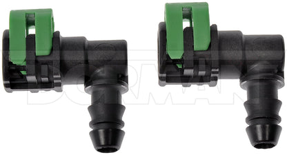 Dorman - OE Solutions Fuel Line Connector 5/16 In. Nylon Fuel Vapor Connector with Elbow 90 To 3/8 In. Barbed 800-443