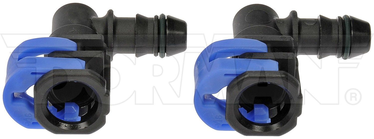 Dorman - OE Solutions Fuel Line Connector 5/16 In. Fuel Line Connector with Elbow 90 To 3/8 In. Barbed 800-566