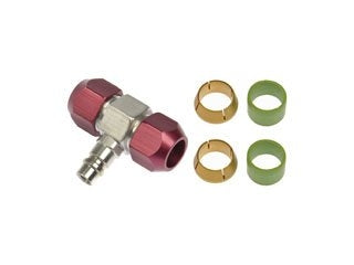 Dorman OE Solutions A/C Line Connector Service Port Tee for 5/8 Inch Low Pressure Side Line 800-966