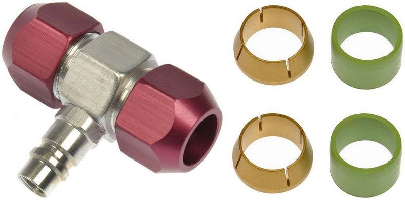 Dorman OE Solutions A/C Line Connector Service Port Tee for 5/8 Inch Low Pressure Side Line 800-966