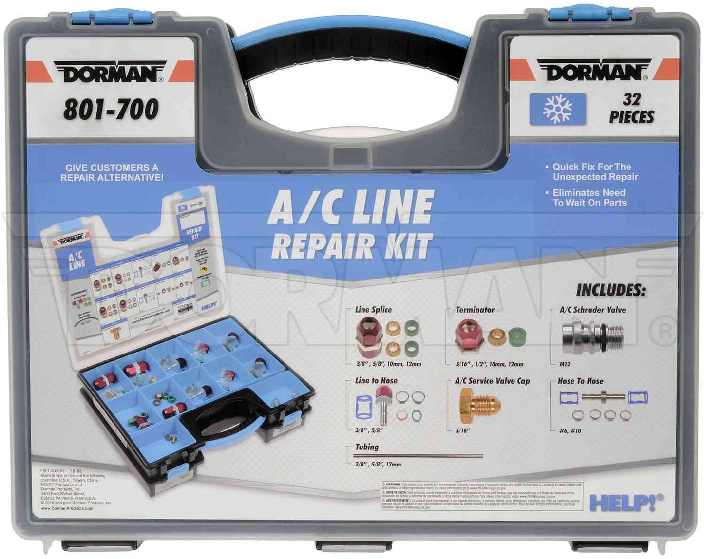 Dorman OE Solutions AC Tech Tray Case Only for A/C Line Repair Hardware Storage 801-700TRAY