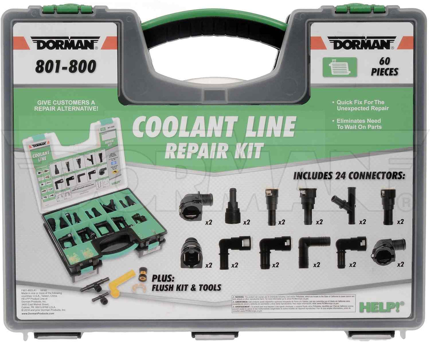 Dorman - OE Solutions HVAC Heater Hose Connector Tech Tray Coolant Line Repair 801-800