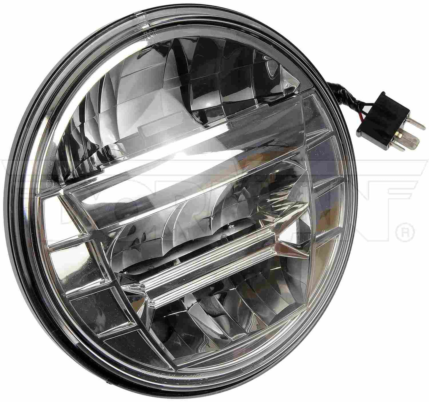 Dorman - HD Solutions Headlight Assembly 7-Inch Round LED Sealed Beam for 2007-2019 Mack MRU 888-5000