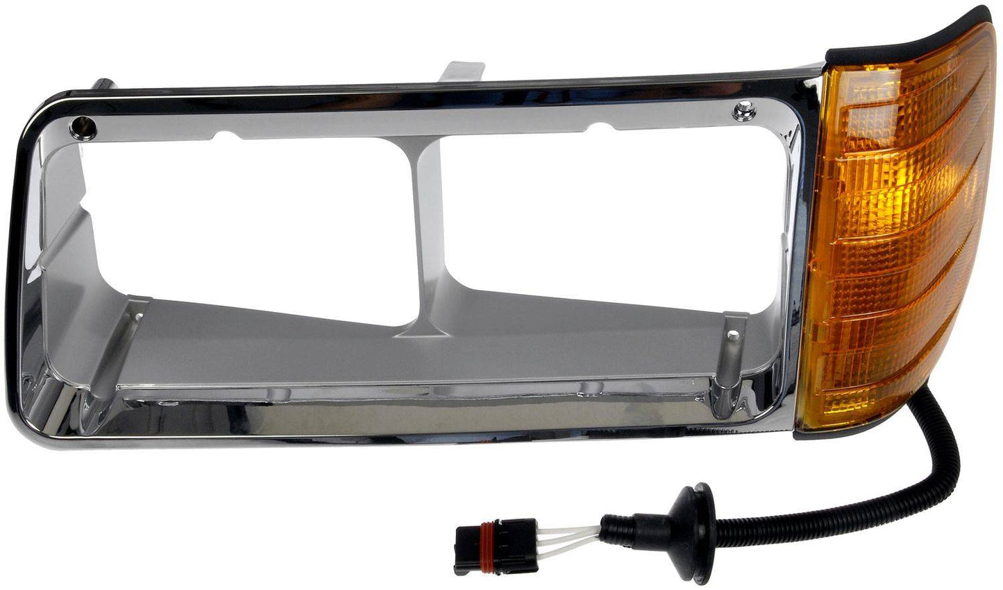 Dorman - HD Solutions Headlight Bezel Heavy Duty for 1990-2001 Freightliner FLD120 and 2001-2006 Freightliner FLD120 SD 889-5208