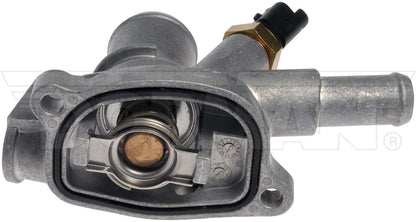 Dorman - OE Solutions Engine Coolant Thermostat Housing Assembly Integrated Thermostat Housing Assembly With Sensor for 2015-2017 Alfa Romeo Mito 2013-2016 Dodge Dart 2012-2017 Fiat 500 2014-2017 Fiat 500L 2016-2017 Fiat 500X 902-3041